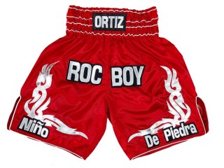 Custom Design Boxing Trunks : KNBXCUST-2041-Red